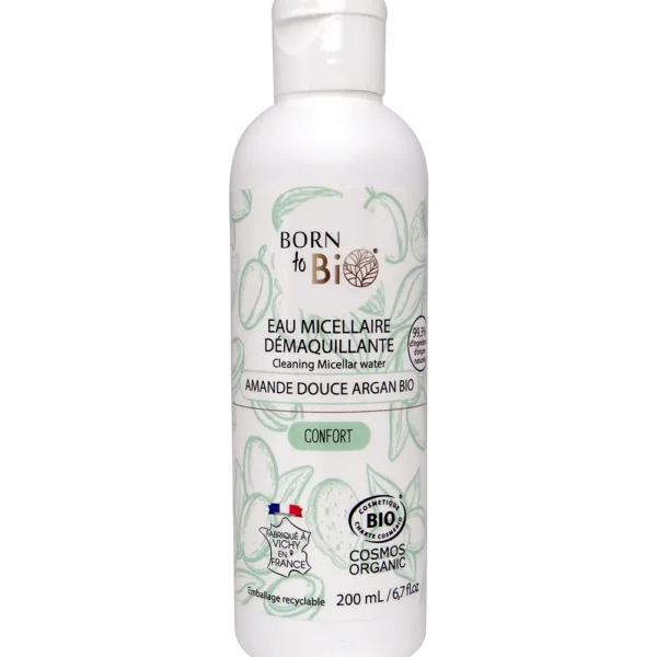 Born to Bio – Eau Micellaire Démaquillante – Amande Douce & Argan (200ml)