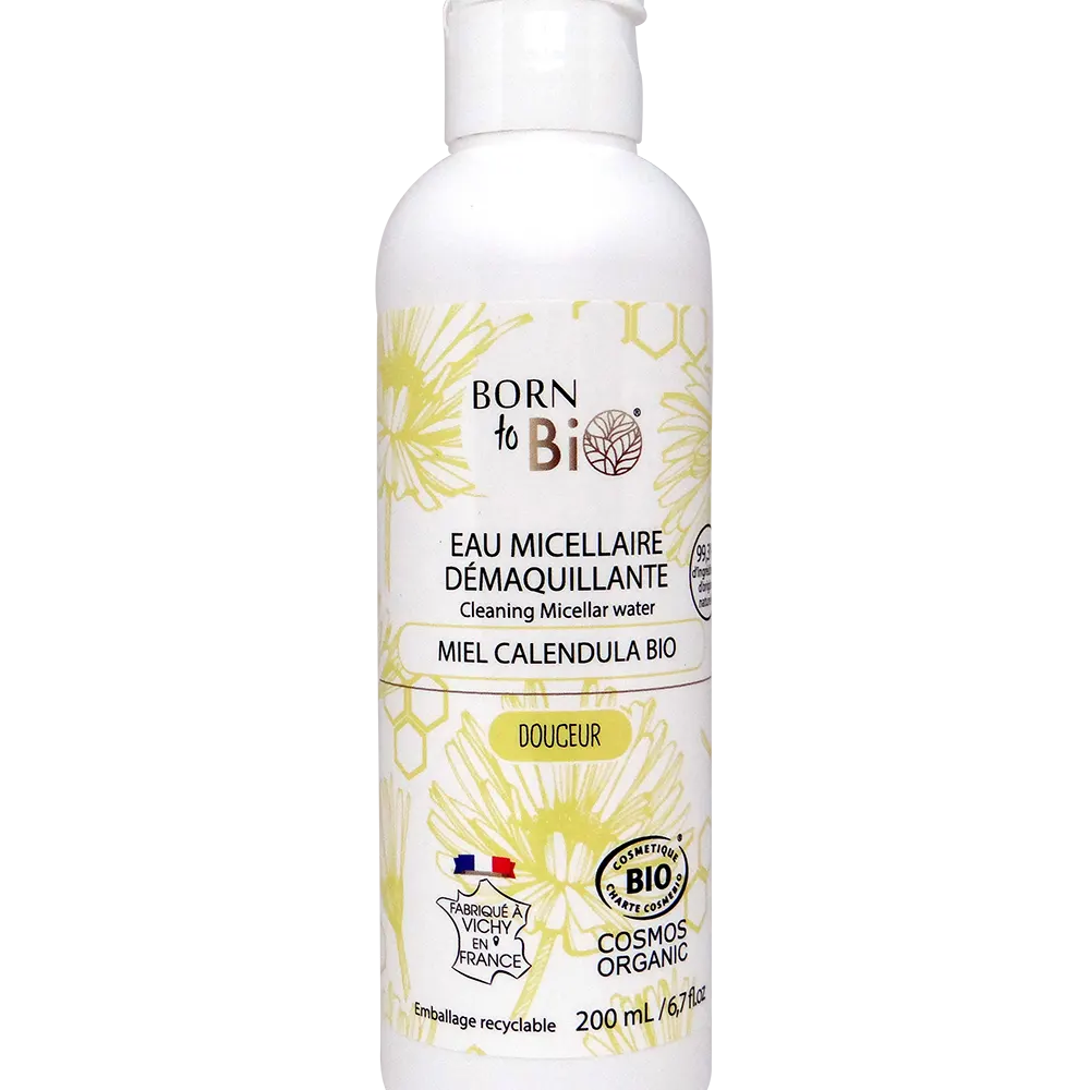 Born to Bio – Eau Micellaire Démaquillante – Miel Calendula (200ml)