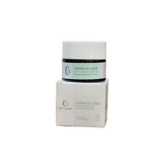 Côté Cosmé – Crème de Jour Hydratante – Avocat & Rameaux de Ciste (50ml)