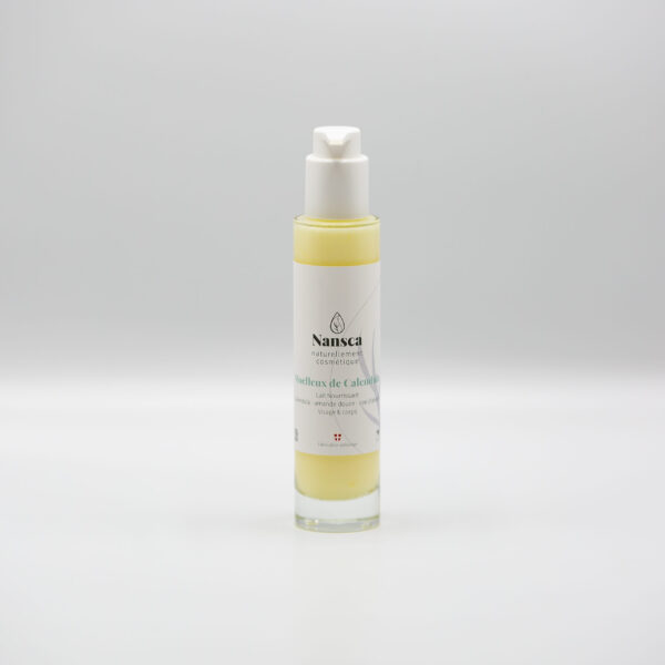 Nansca – Lait Visage & Corps Nourrissant – Calendula, Amande & Cire d’Abeille(100ml)
