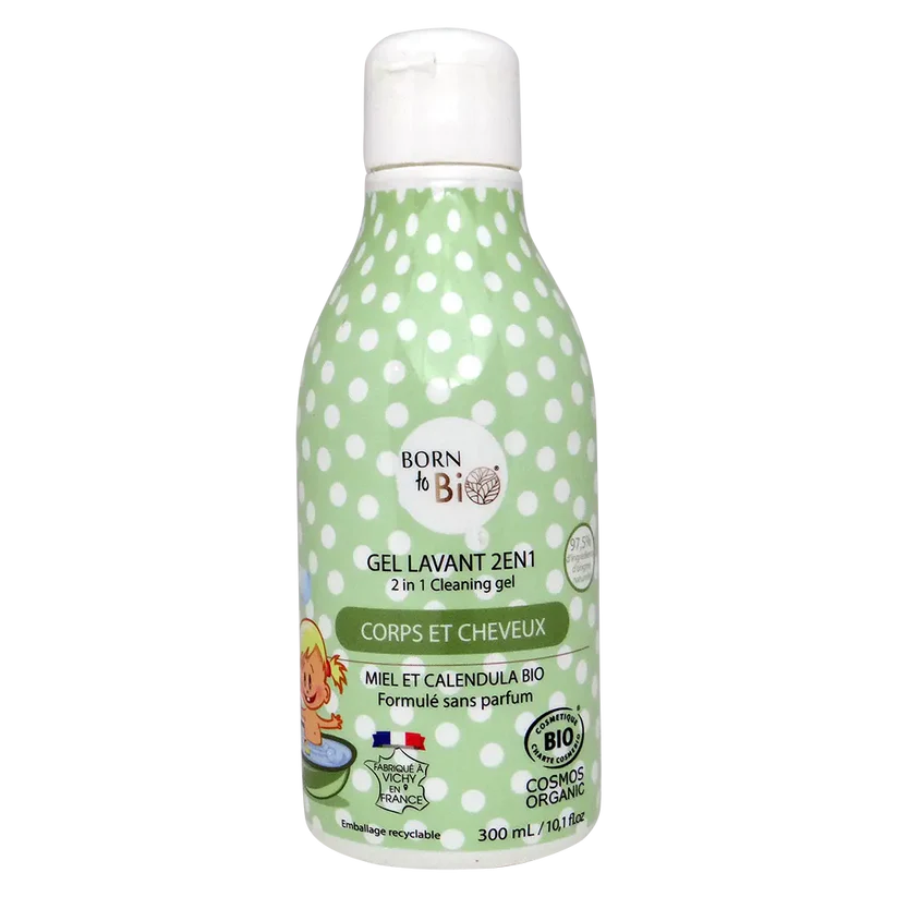 Born to Bio – Gel Lavant 2 en 1 Bébé – Lavande (300ml)